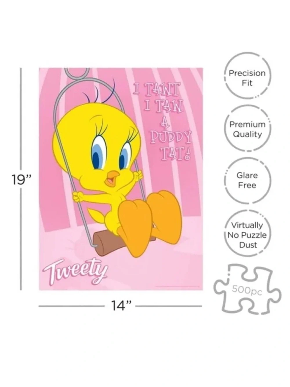 Looney Tunes Tweety Bird 500 Piece Jigsaw Puzzle WB Aquarius 14” x 19” *NEW*